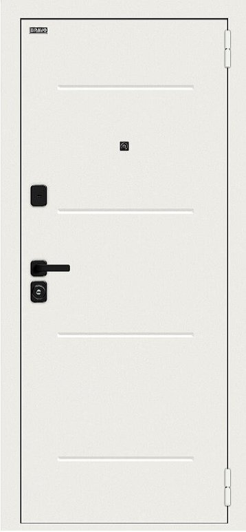 Товар Дверь Браво Аура/SBlack Шагрень белая/White Silk DIS007421