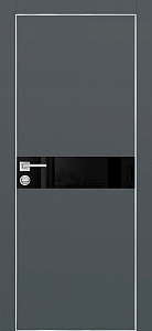 Товар Межкомнатная дверь ПХ-13 AL кромка с 4-х ст. Графит матовый