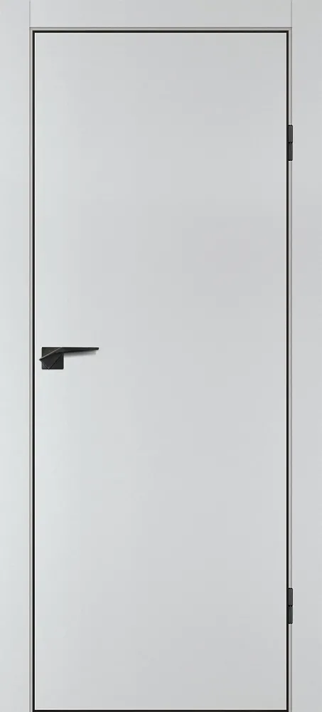 Межкомнатная дверь P-1 кромка ABS черная c 4-х ст. Сапфир матовый