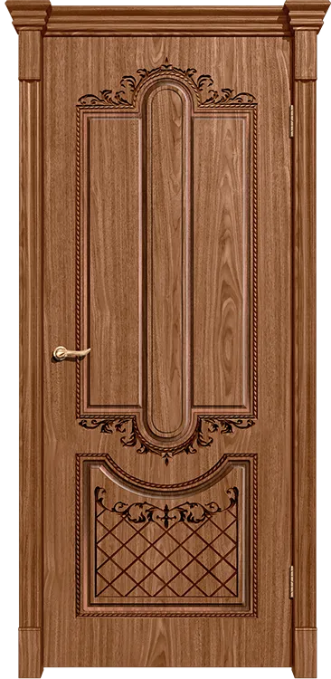 Фото Межкомнатная дверь Легенда Муар Орех натуральный 2 глухое ост